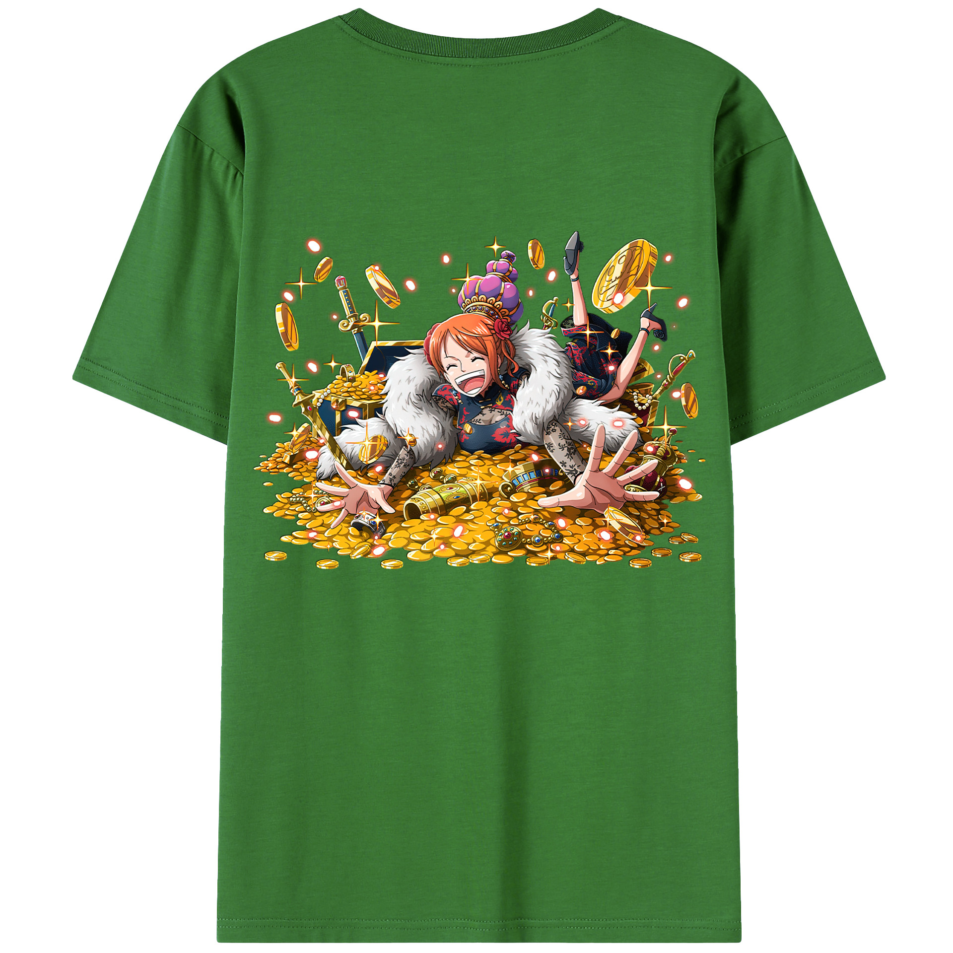 （画像用） ワンピース ナミ ONE PIECE Nami レディース半袖Tシャツ(バックプリント)